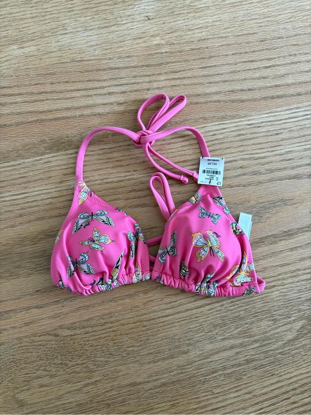 Victoria's Secret Pink Butterfly Triangle Bikini Top